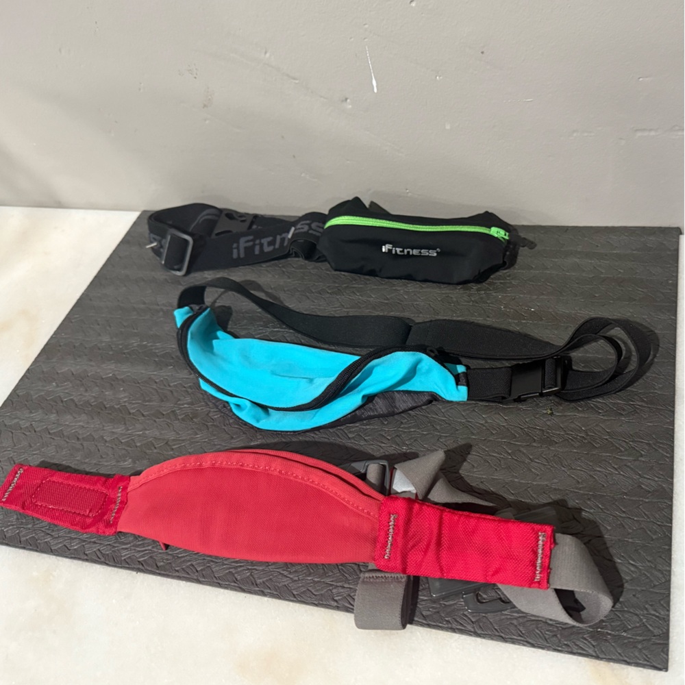Set of Three Fitness Waist Packs